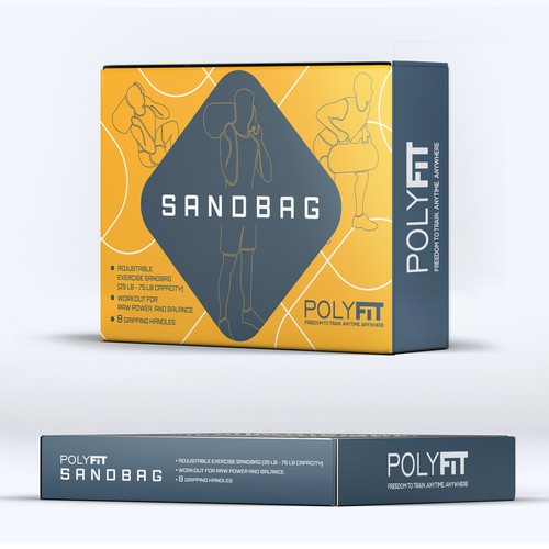 Sport packaging with the title 'Polyfit SANDBAG'