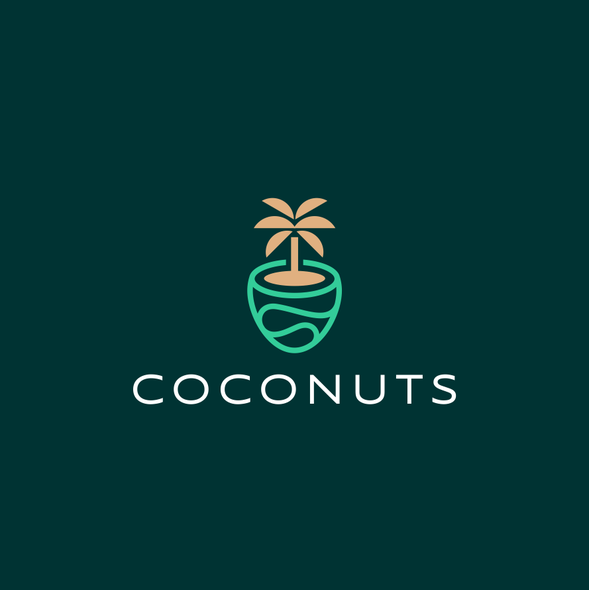 Beach design with the title 'coconuts concept'