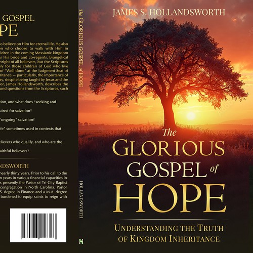 Book cover with the title 'Book cover for the Glorious Gospel of Hope '
