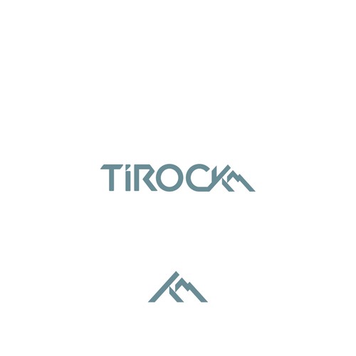 Climbing logo with the title 'TiROCK Climbing'