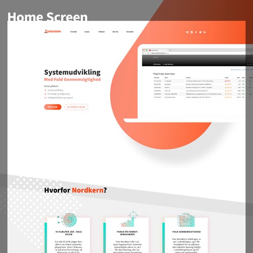 IT website with the title 'Web design for an IT solutions company'