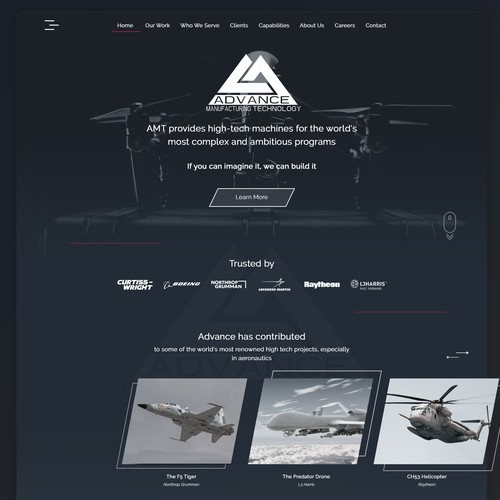 Manufacturing design with the title 'Advanced Manufacturing Technology'