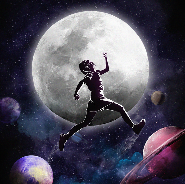 Planet t-shirt with the title 'Stay Wild Moon Child'