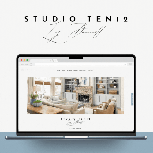 Clean design with the title 'Studio Ten12 Website'