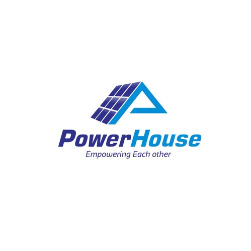 Solar panel design with the title 'Powerhouse'