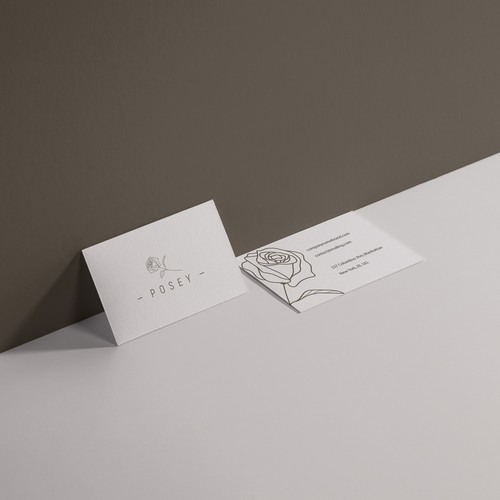 Flower shop logo with the title 'feminime logo for flower company'