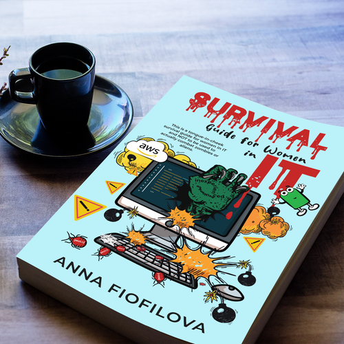 Comic book cover with the title 'Comic style book cover design'