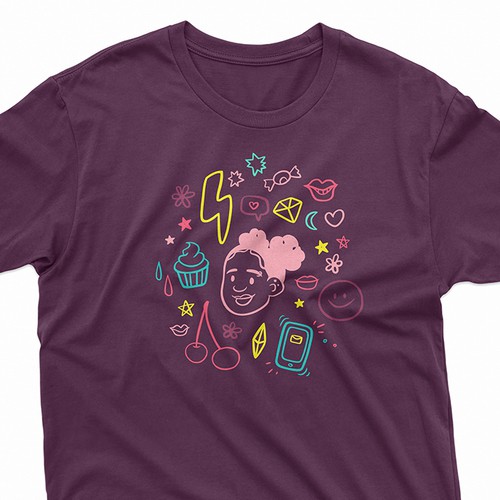 Journal design with the title 'T-shirt design'