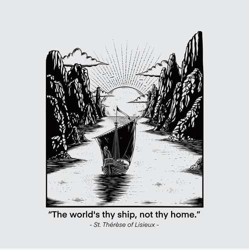 Ship t-shirt with the title 'Elvis ship'