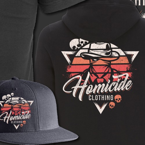 Cap design with the title 'New streetwear brand'