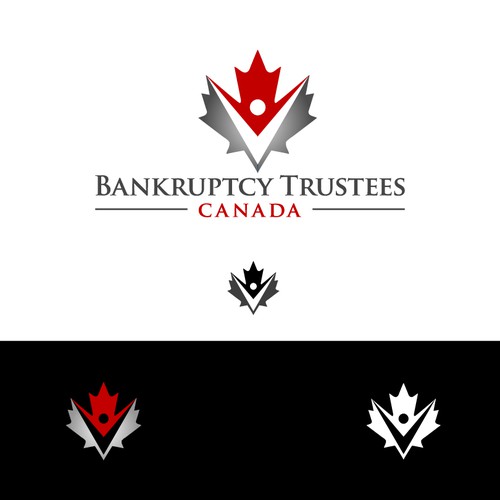 What company has a red maple leaf logo? - 99designs