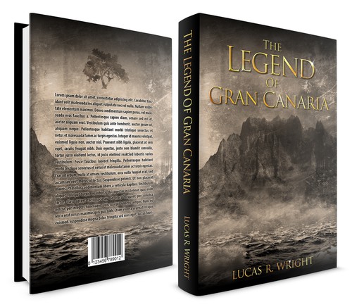 Landscape book cover with the title 'Create a book cover for a story about murder and revenge.'