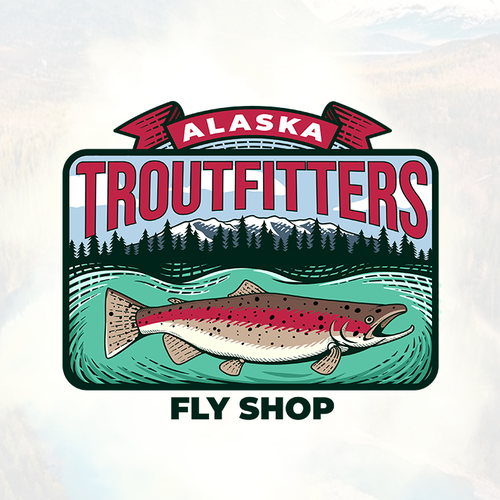 Mountain brand with the title 'alaska troutfitters'
