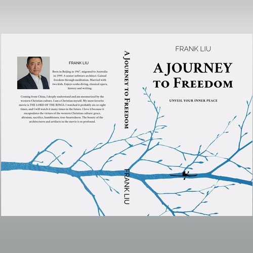 Meditation book cover with the title 'Book cover design'