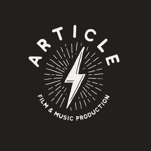 California design with the title 'Article Film & Music Production Logo Design'