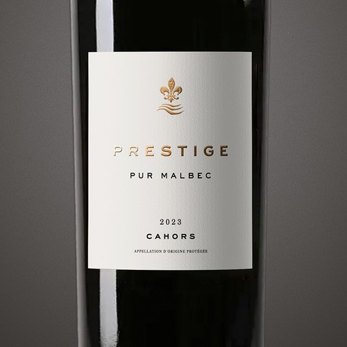 Prestige design with the title 'Prestige Wine'