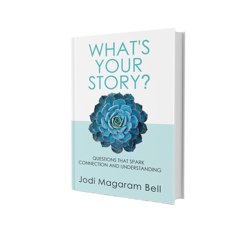 Blue book cover with the title 'Modern Book Cover'