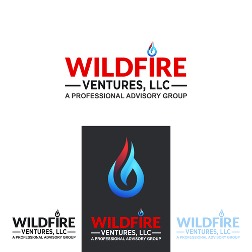 Fire brand with the title 'Wildefire Ventures, LLC needs Professional Package for New Advisory Group.'