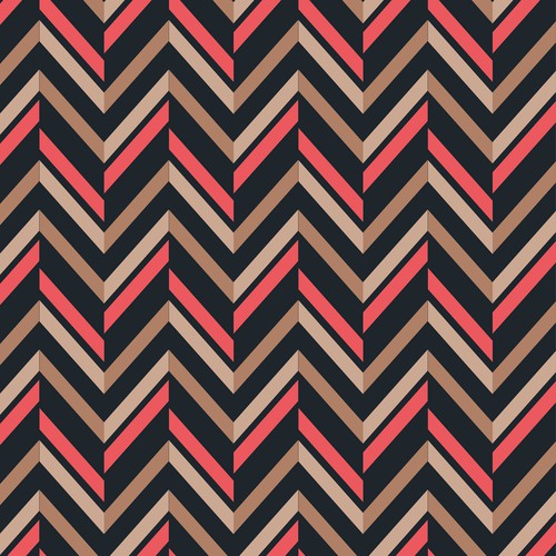 Textile design with the title 'Chevron pattern'