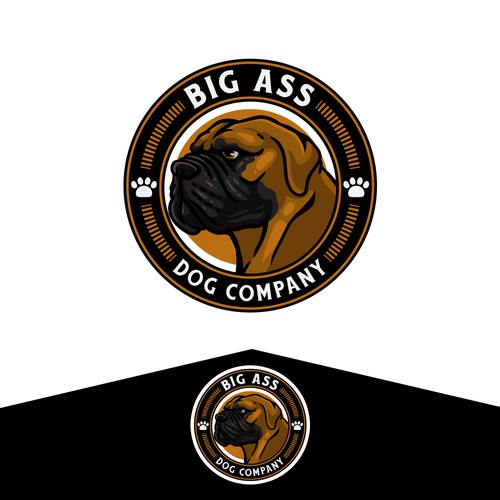 Pet shop logo with the title 'BIG ASS DOG COMPANY'