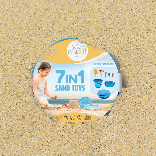 Toy packaging with the title 'Packaging Project for a Toys Set '