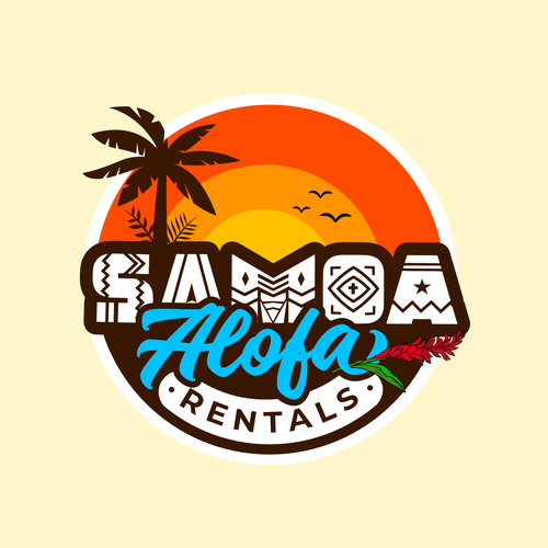 Hospitality brand with the title 'Travel Island Samoa Alofa'