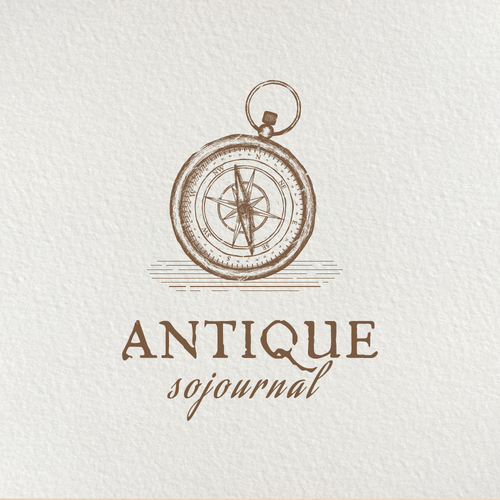 Antique logo with the title 'Logo for an antique and travel/photography website'