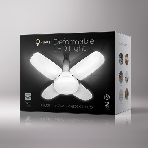LED design with the title 'Deformable LED Light'
