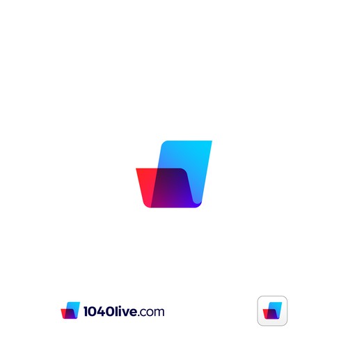 Document design with the title '1040live.com Logo Design'
