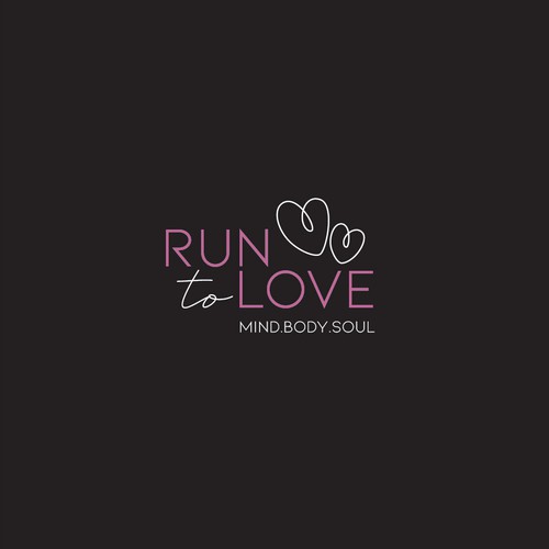 Love brand with the title 'Run to love logo'