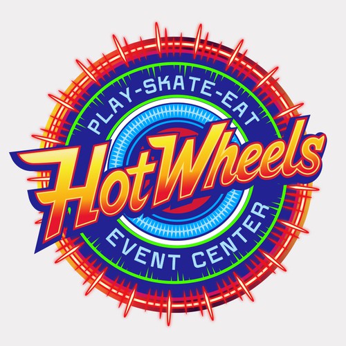 Lighting design with the title 'Hotwheels Skate & Event Center.'