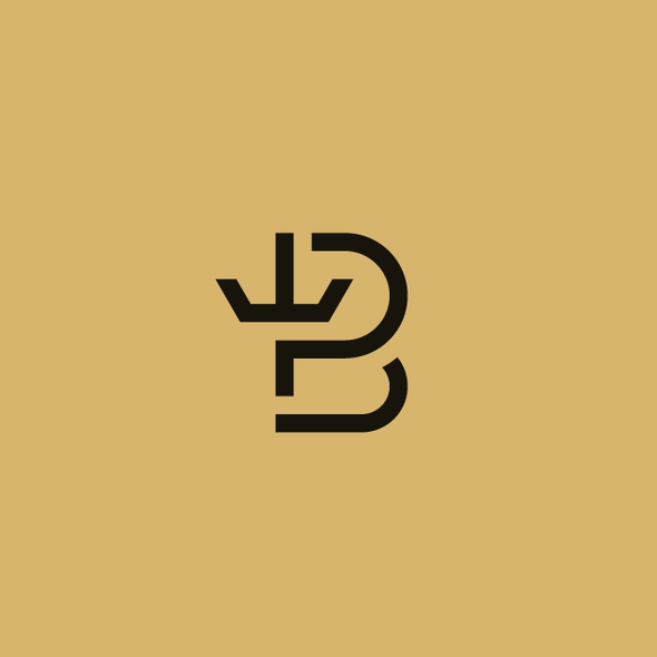 Crown design with the title 'B-Crown Monogram Logo!'