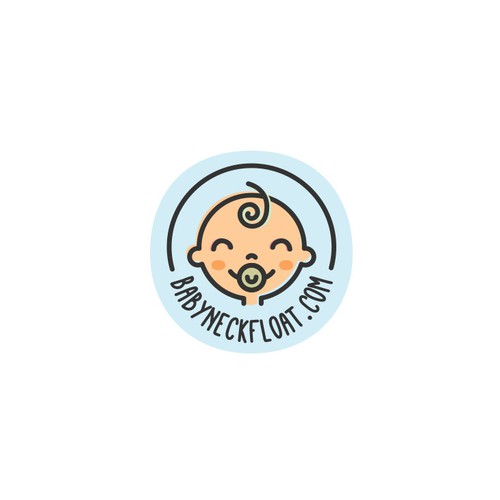 Baby design with the title 'Cute and playful logo for new baby product'
