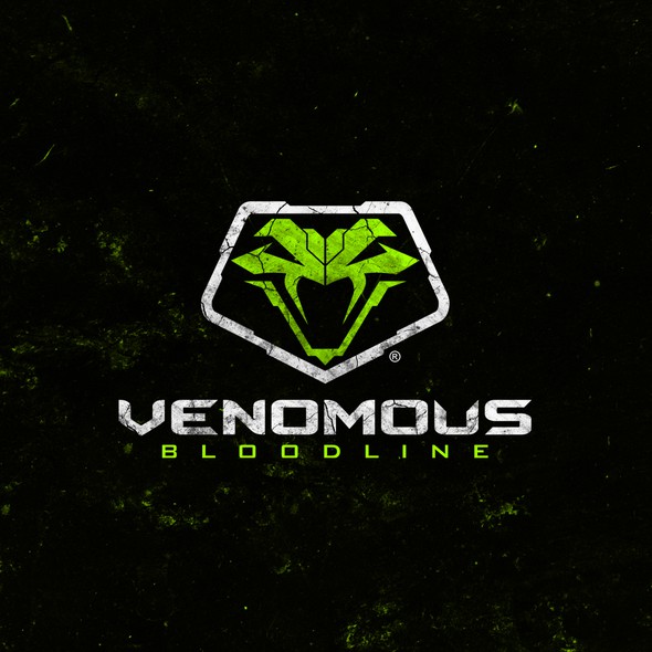 Cobra logo with the title 'Logo design for Venomous Bloodlines'