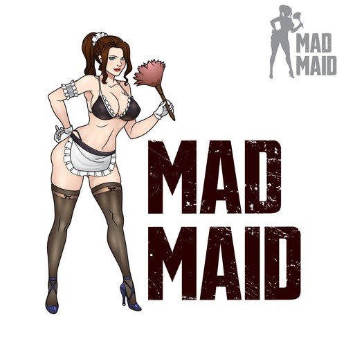 Sexy logo with the title 'Mad Maid'