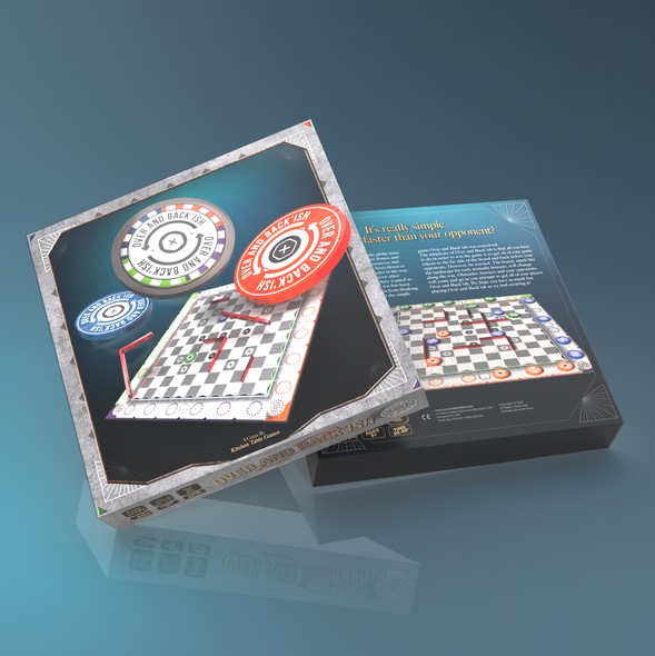 Blue packaging with the title 'Board Game Design '
