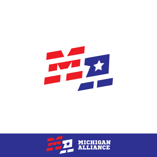 Michigan logo with the title 'Logo design contest entry'