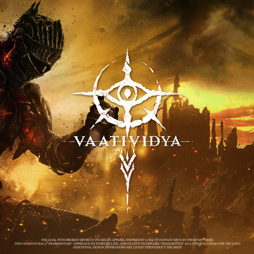 Gaming design with the title 'Logo design for "Broken Sword" by vaatividya'