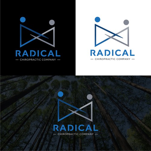 Chiropractic logo with the title 'Abstract and modern logo for a chiropractic company'