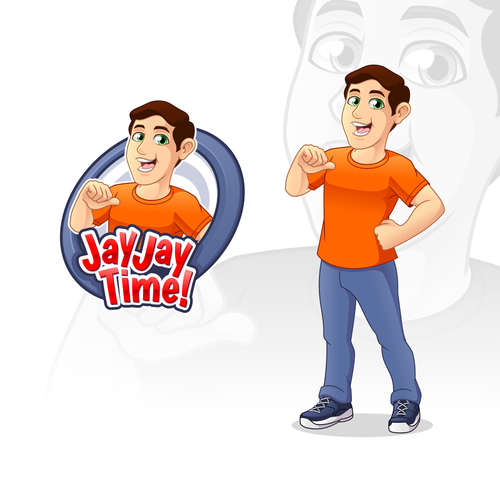 Channel design with the title 'Mascot Design for Jay Jay Time! Youtube Channel'