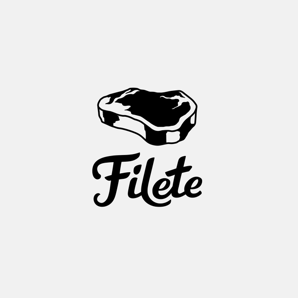 Black and white contacts logo with the title 'Filete'