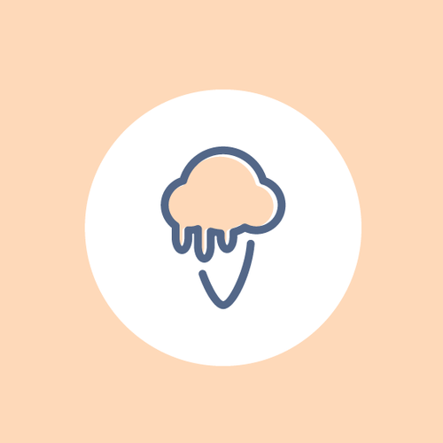 Museum design with the title 'Moooseum Ice Cream'