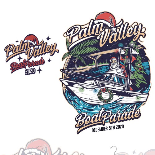 Boat t-shirt with the title 'PALM VALLEY'