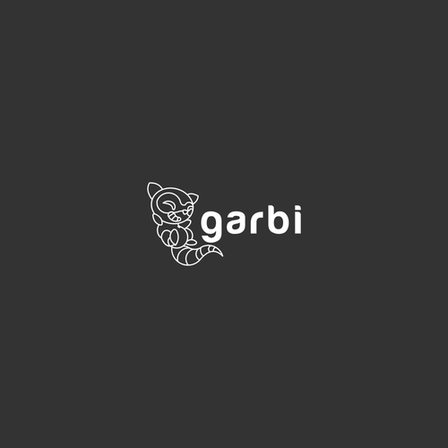 Raccoon logo with the title 'Design a nice/smart RACCOON logo for a Smart Trash Can'