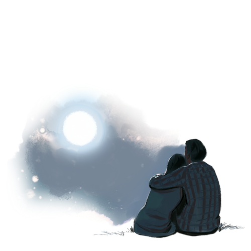 Couple artwork with the title 'Storybook Illustration'