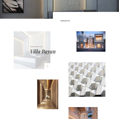 Architecture website with the title 'Design Website for architectural Design office'