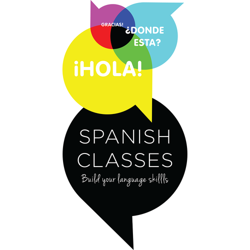 Spanish logo with the title 'Vibrant Logo for Spanish Language School'