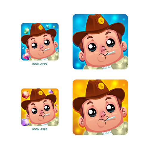Game illustration with the title 'Game Icon'