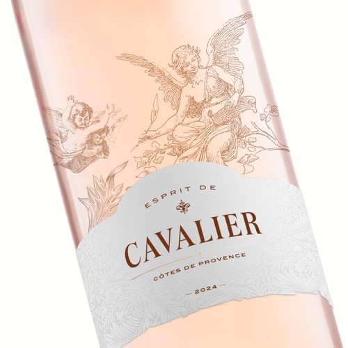 Luxury label with the title 'Cavalier'