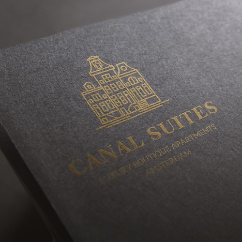 Travel agency logo with the title 'Corporate Logo for Canal Suites'